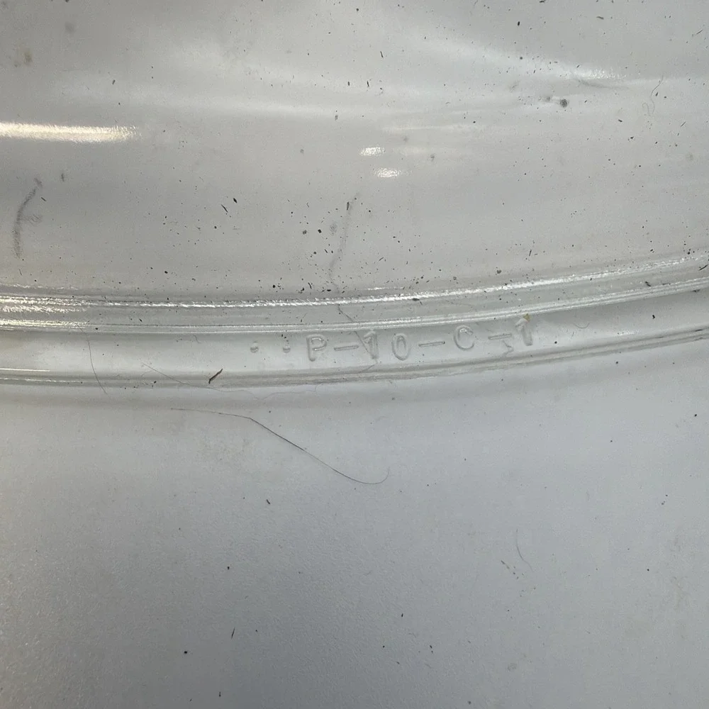 Vintage PYREX P-10-C-1 Glass Lid for 10
